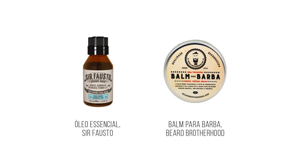 óleo para a barba