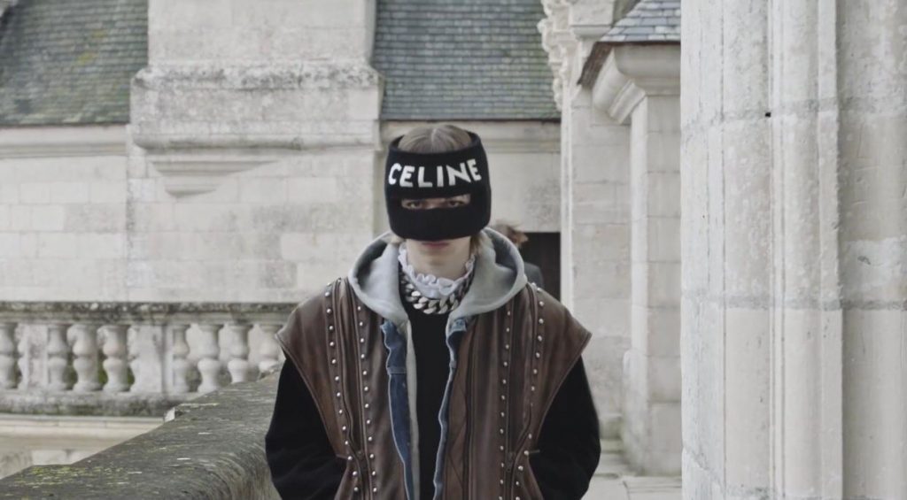 coleção masculina celine, filme gravado na França