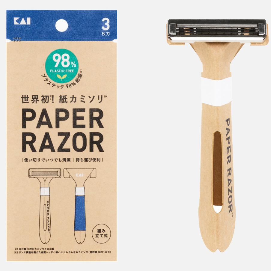 marca japonesa kai cria gilete de papel