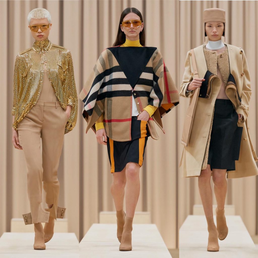 burberry apresenta nova coleção feminina para coleção outono/inverno 2021