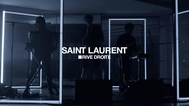 saint laurent rive droit traz live sessions no instagram da marca