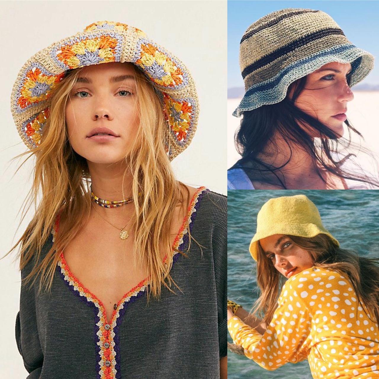 bucket hat crochê