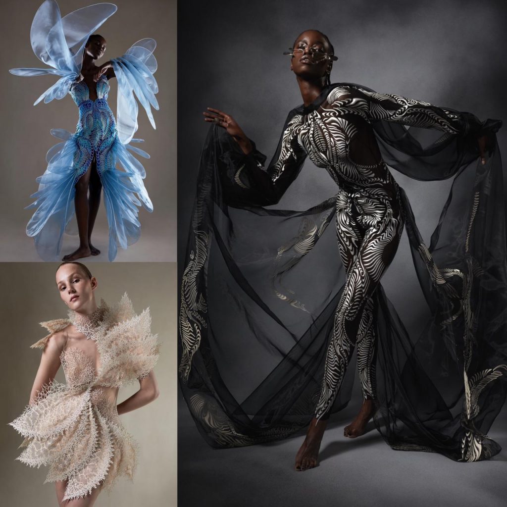 iris van herpen para a semana de alta costura 2021
