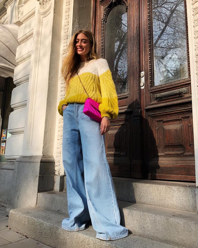 Versão oversized da pantalona jeans é tendência para o verão