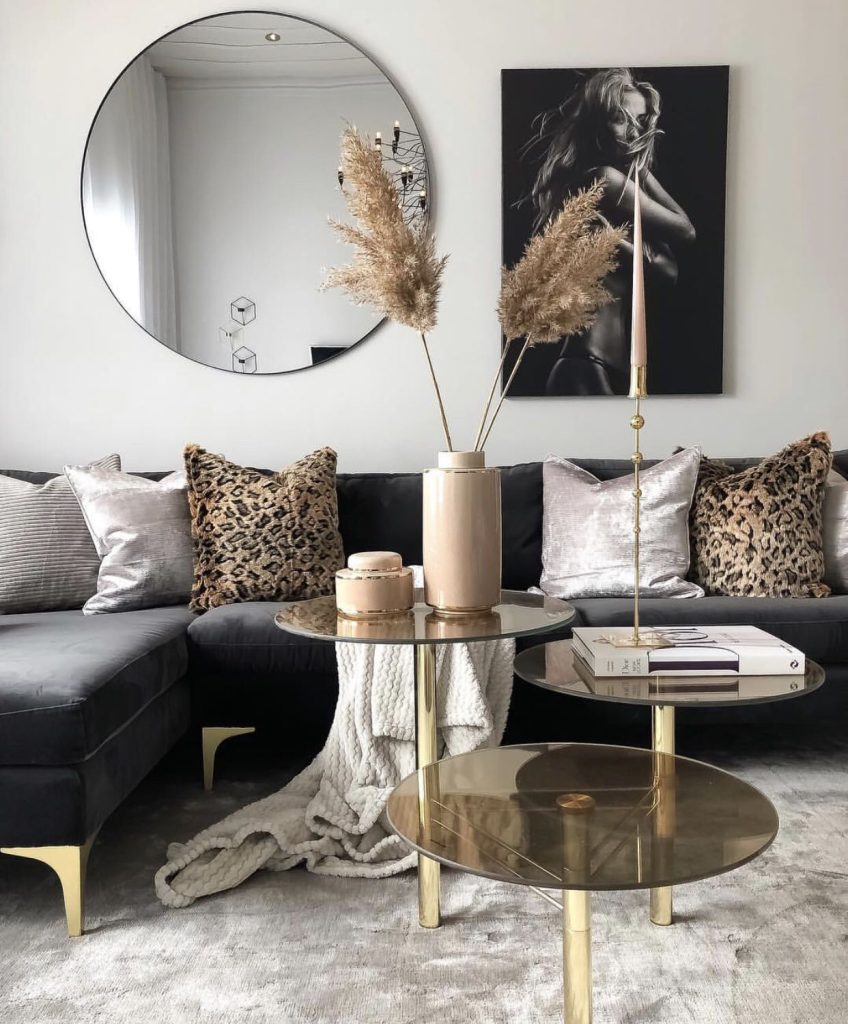 dourado na decoração
