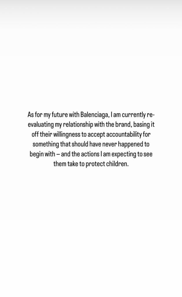Kim Kardashian se posiciona sobre a polêmica da Balenciaga