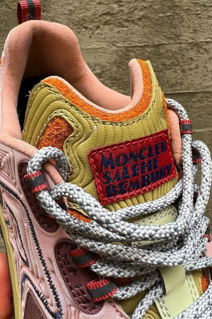 Salehe Bembury posta teaser do tênis da parceria com Moncler