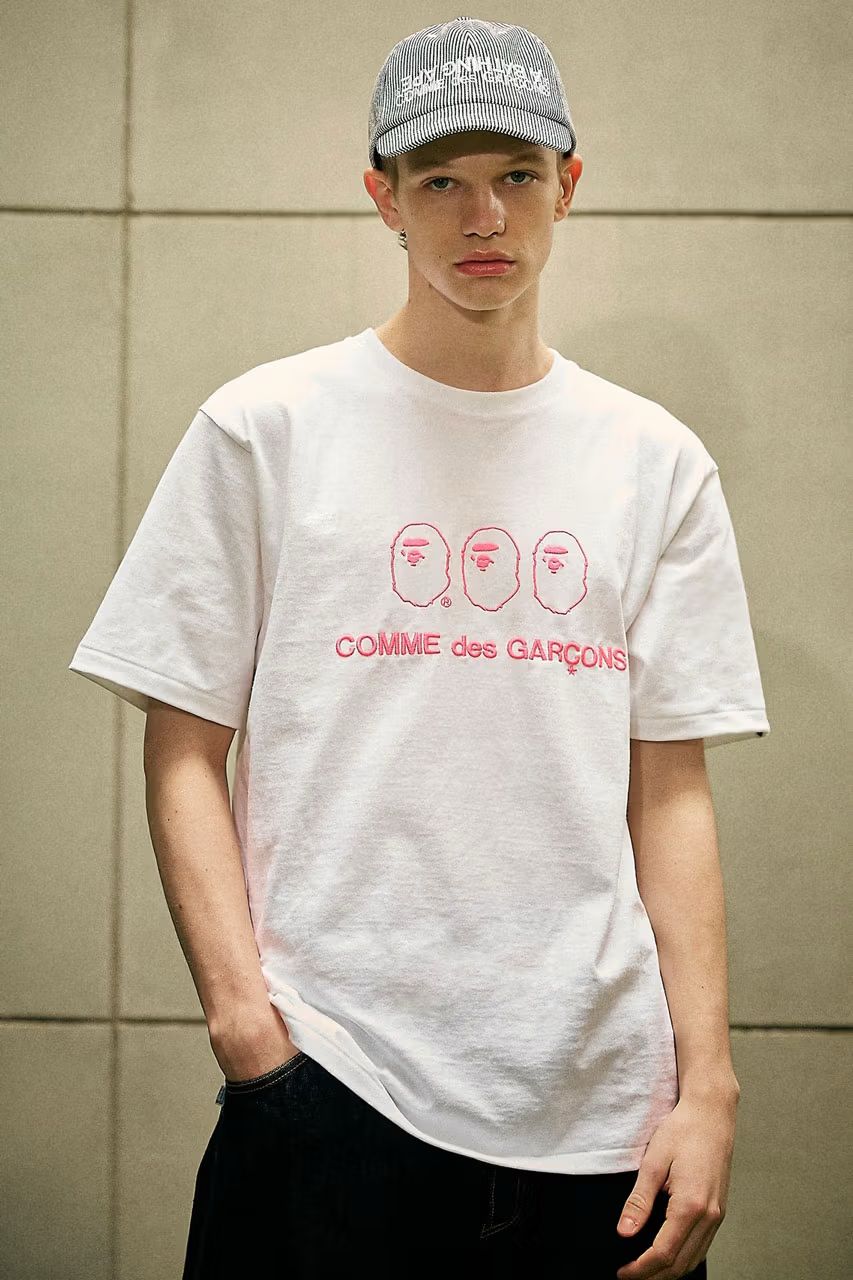 BAPE e COMME des GARÇONS lançam nova coleção Primavera/Verão 2024