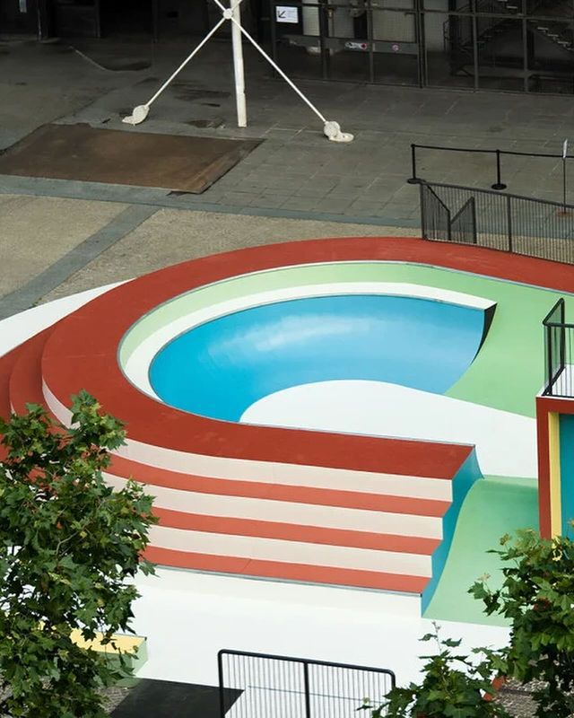 Skatepark Colorido no Centre Pompidou para os Jogos Olímpicos de Paris 2024