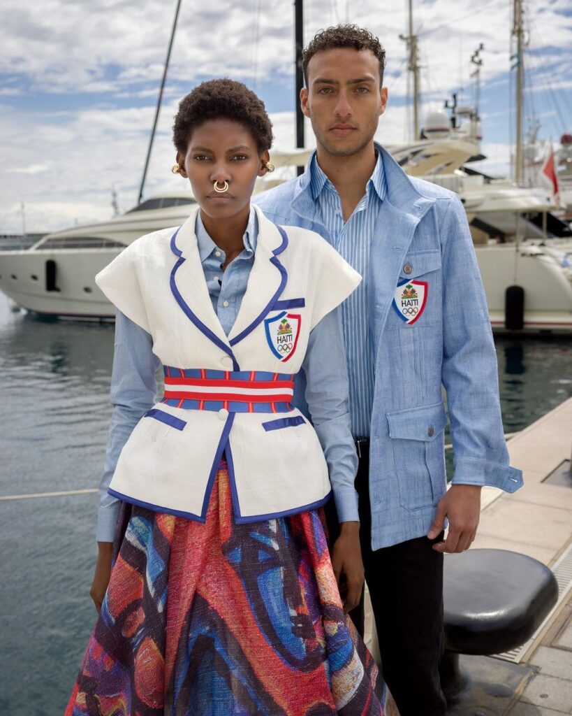 Uniforme do Haiti para as Olimpíadas 2024.