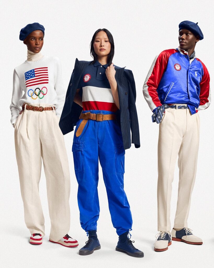 Uniforme dos Estados Unidos para as Olimpíadas 2024.