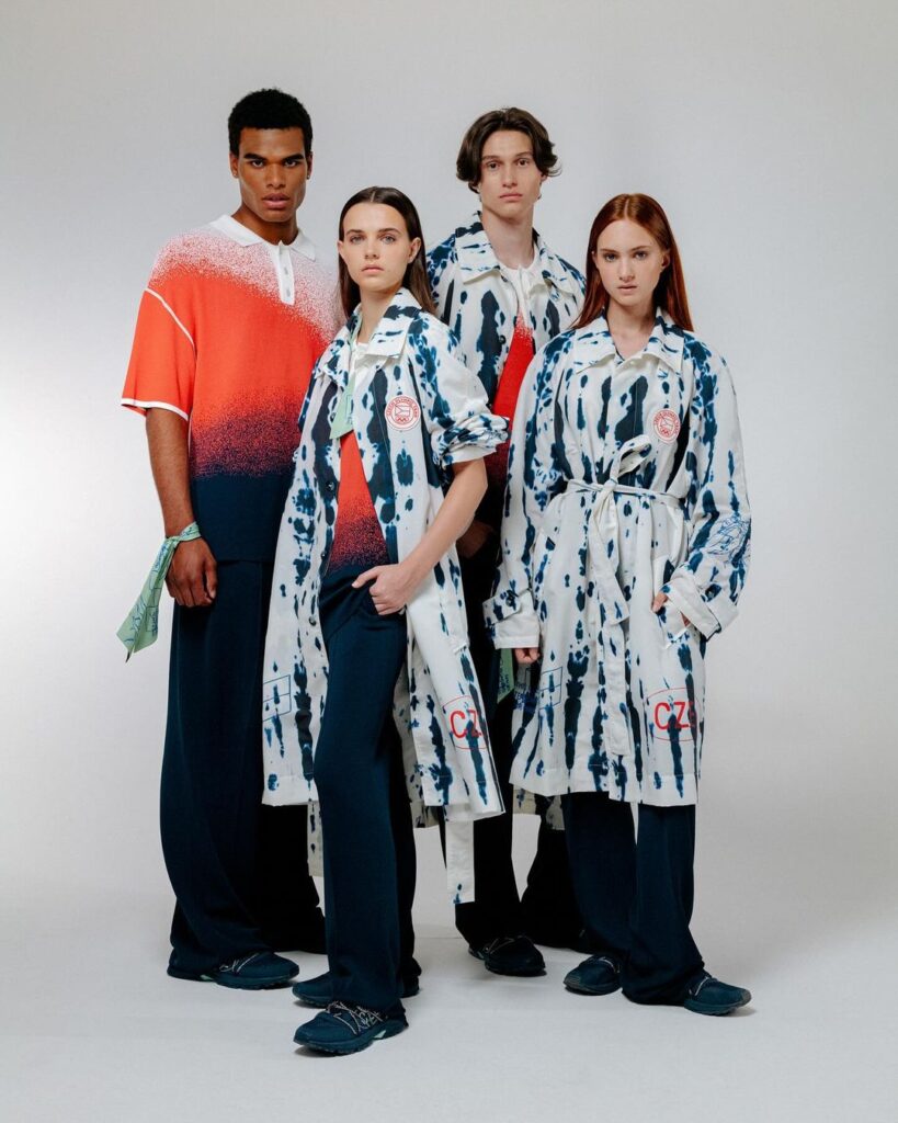Uniforme da República Tcheca para as Olimpíadas 2024.