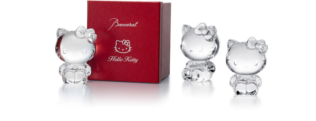 【新品未使用】Baccarat Hello Kitty クリスタル　50周年 Baccarat e Hello Kitty celebram 50 Anos com edição limitada de