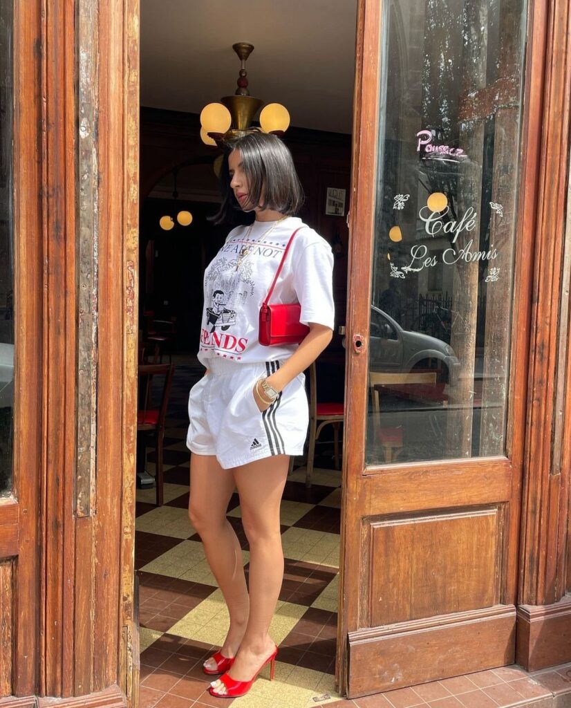 Tendência track shorts: inspirações de looks com track shorts selecionados por HIPNOTIQUE e Fabíola Kassin