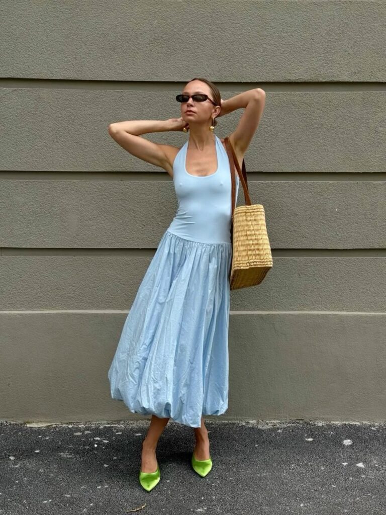 Vestido de cintura baixa: a tendência que equilibra elegância e casualidade