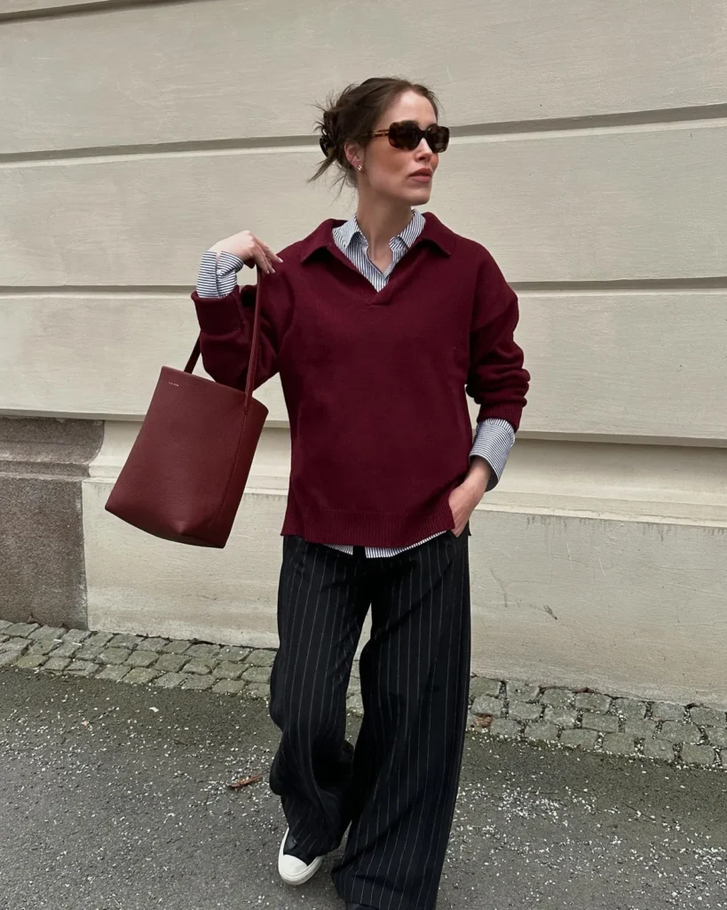Look Burgundy: A Cor que segue Dominando os Looks de 2025