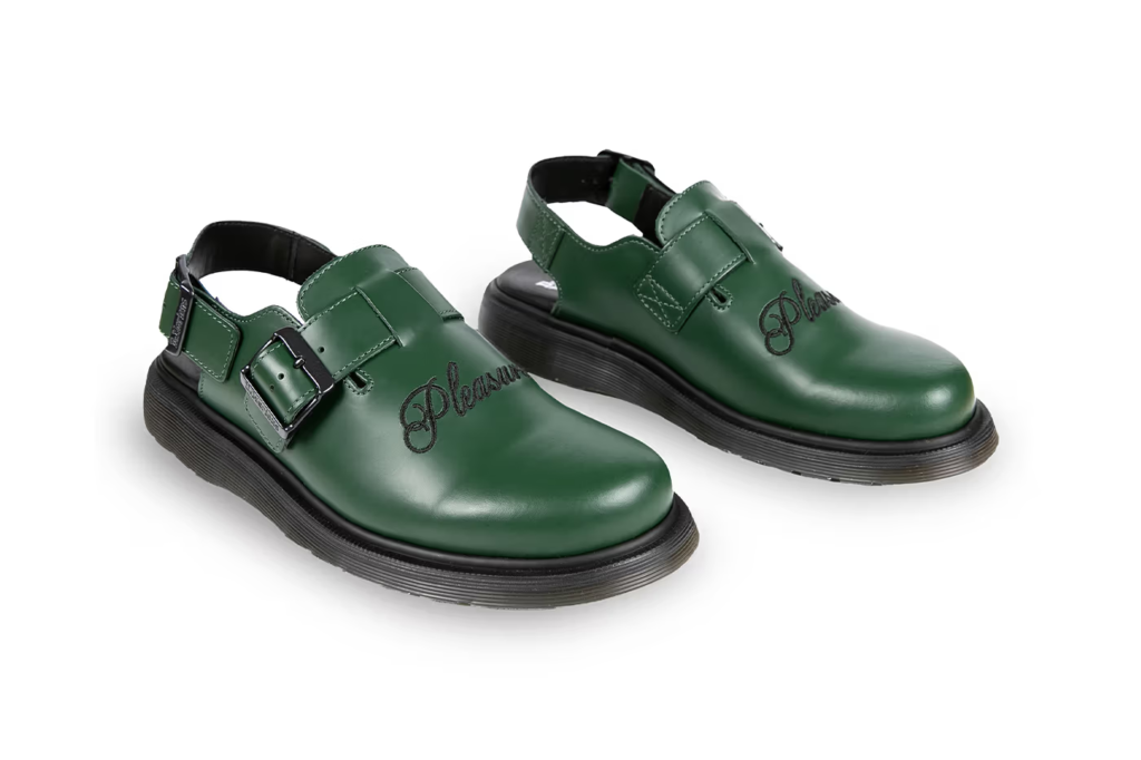 PLEASURES e Dr. Martens: O Jorge Mule Ganha Nova Versão em Couro Verde