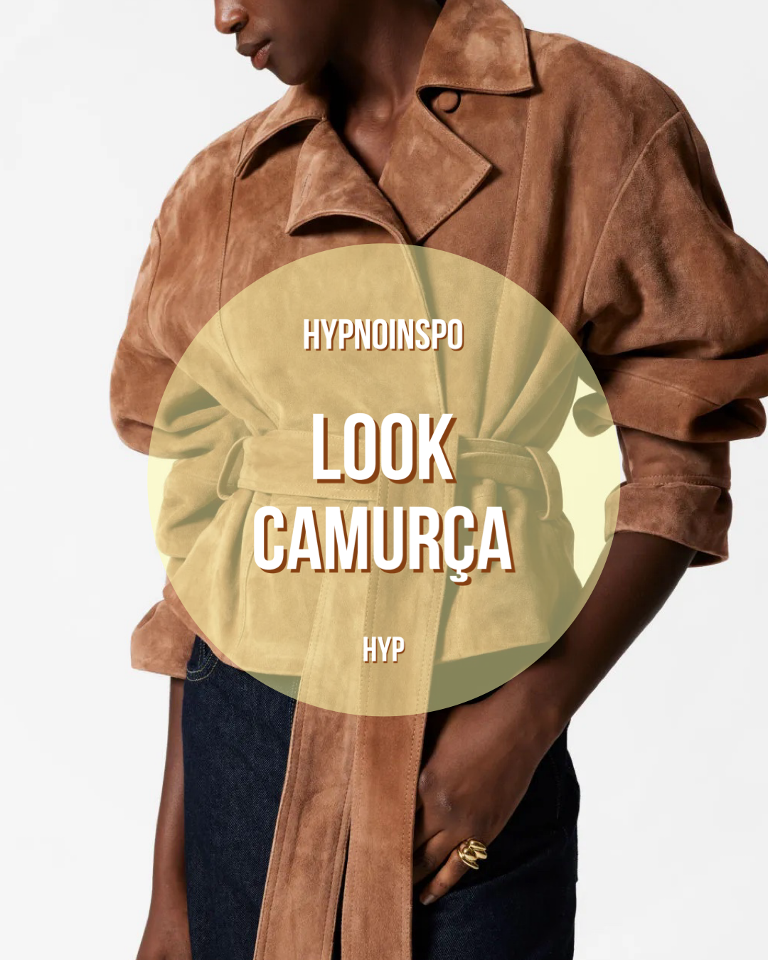 Look camurça tendência 2025