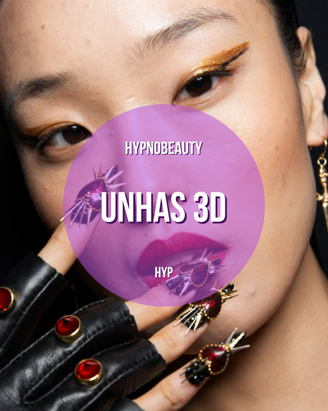 Unhas 3D: tendência de nail art 2025