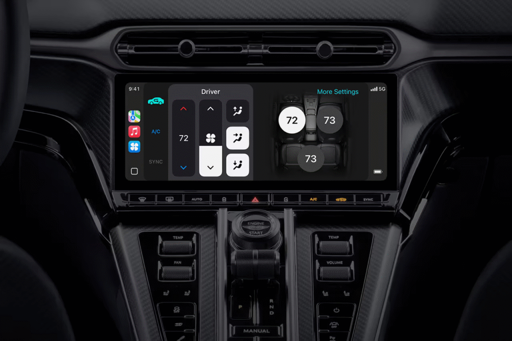 Apple lança CarPlay Ultra em parceria com a Aston Martin