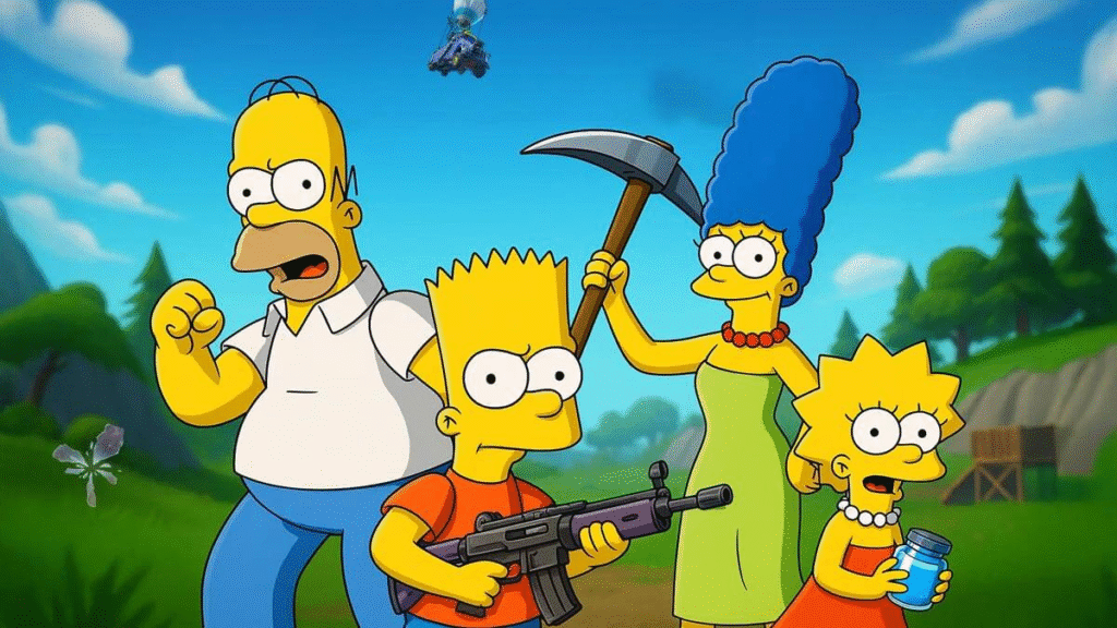 Fortnite e Simpsons transformam Springfield em um novo evento global