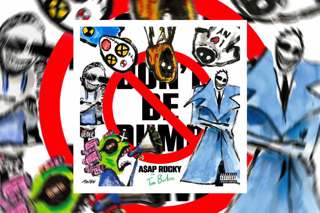 A$AP Rocky DON’T BE DUMB ganha capa e filme com Tim Burton