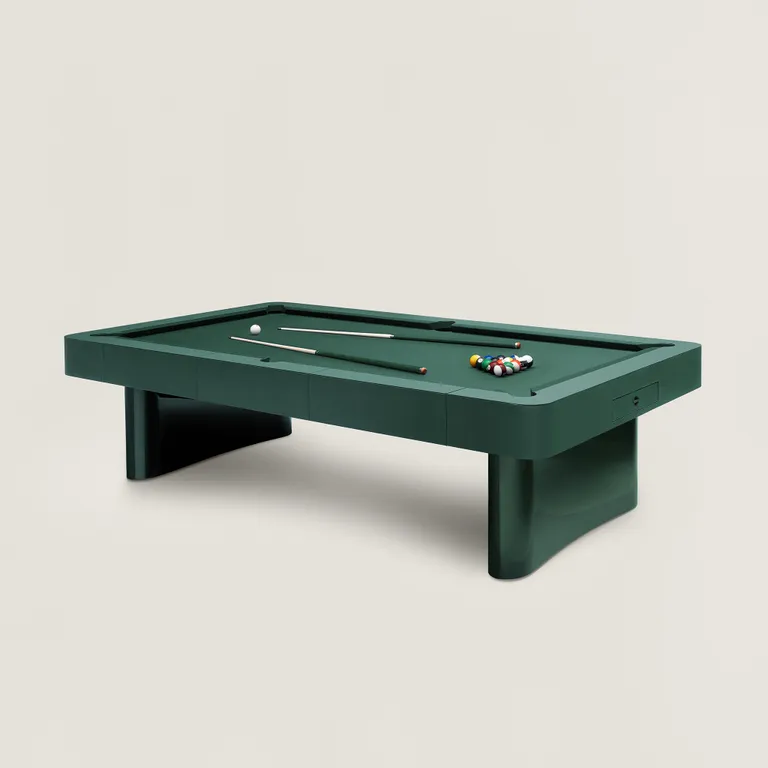 Mesa de sinuca Hermès reinventa o bilhar de luxo