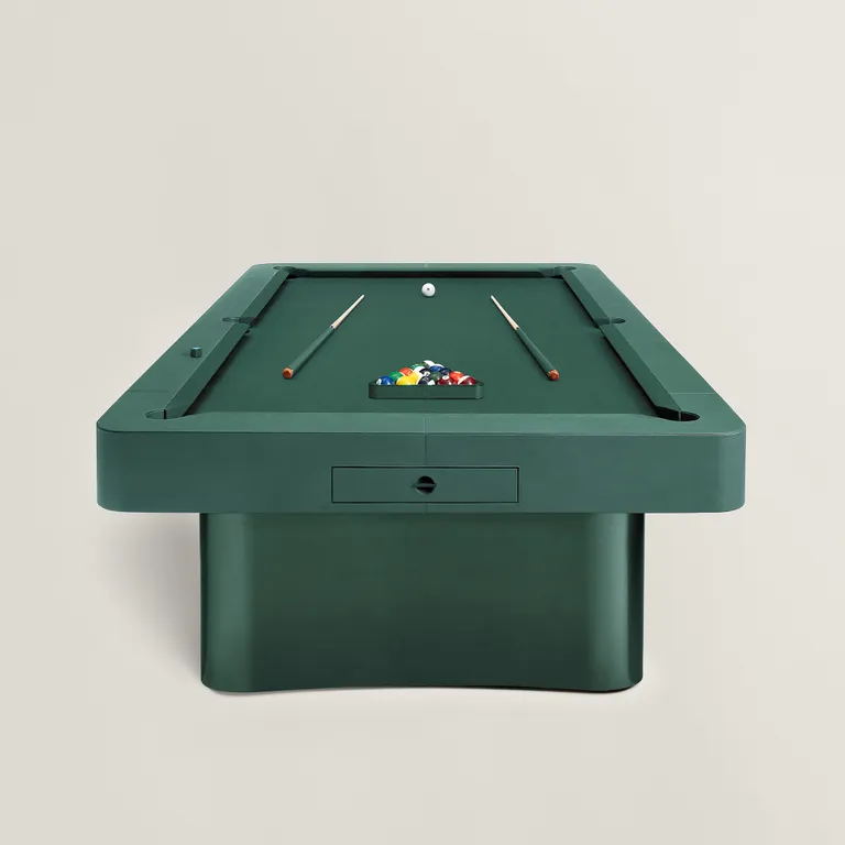Mesa de sinuca Hermès reinventa o bilhar de luxo