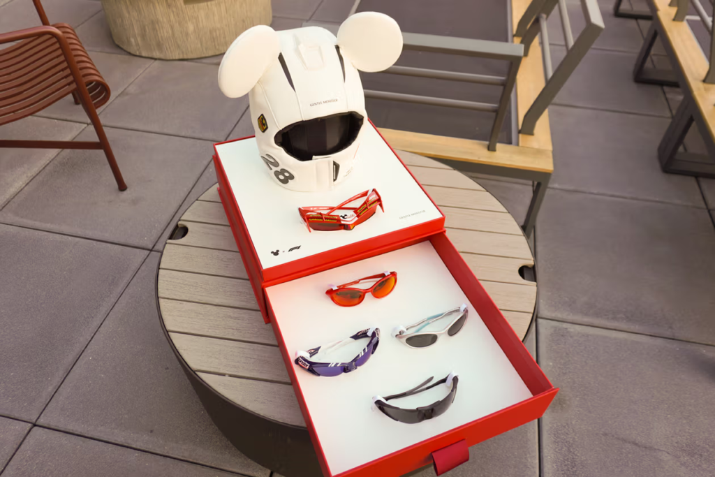 Coleção Gentle Monster x Disney x F1 apresenta 8 modelos de óculos