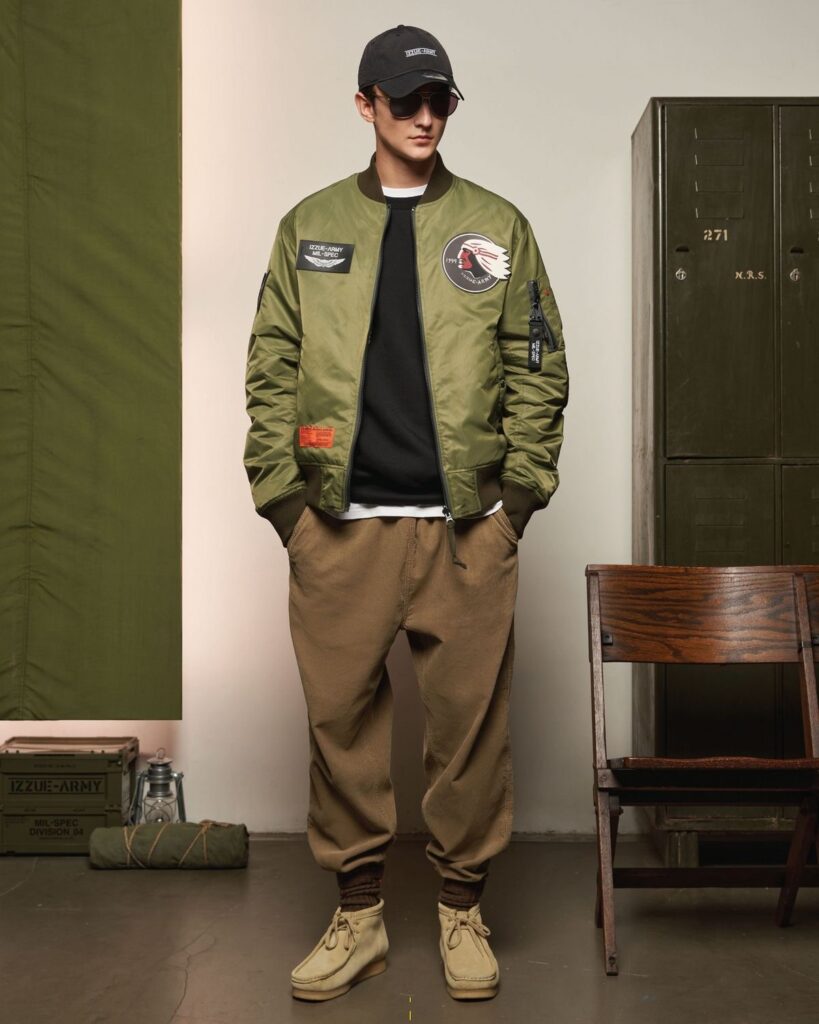 Jaqueta bomber masculina volta como tendência do streetwear
