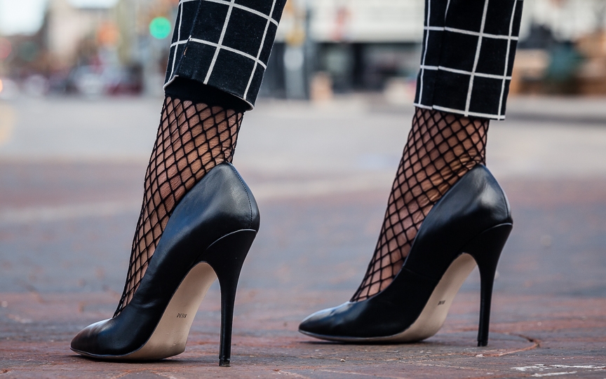 meia para usar com scarpin