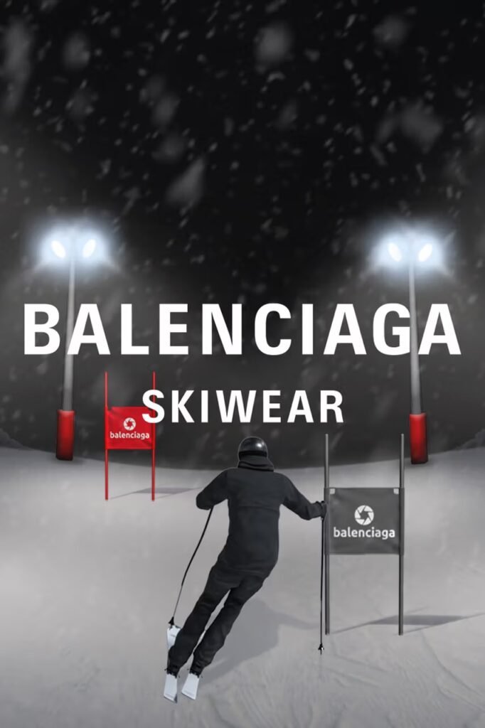Desça pelas Encostas Virtuais com o Balenciaga Skiwear Mini Game