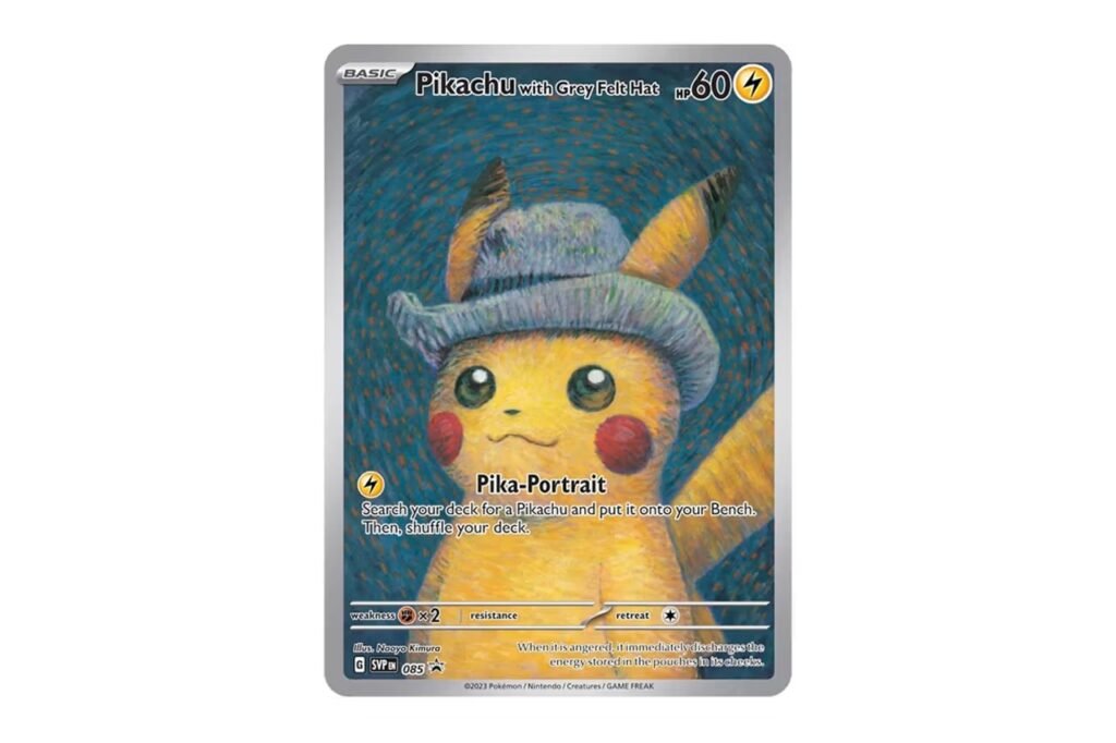Cards do Pikachu serão lançados no Museu Van Gogh