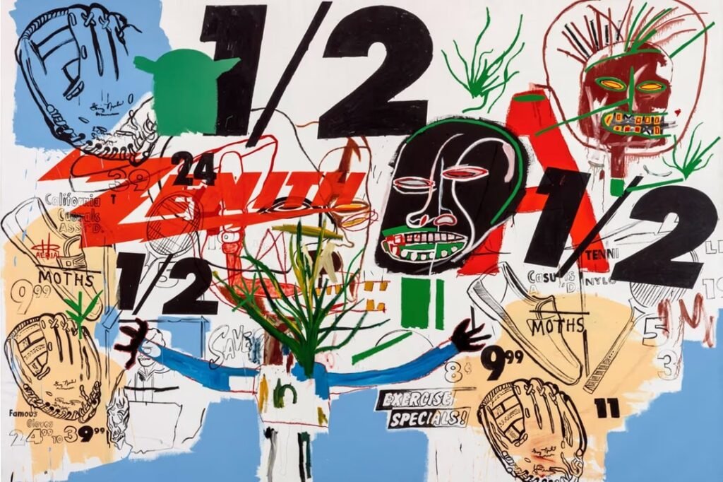 Pintura de Andy Warhol e Jean-Michel Basquiat quebra recorde em leilão