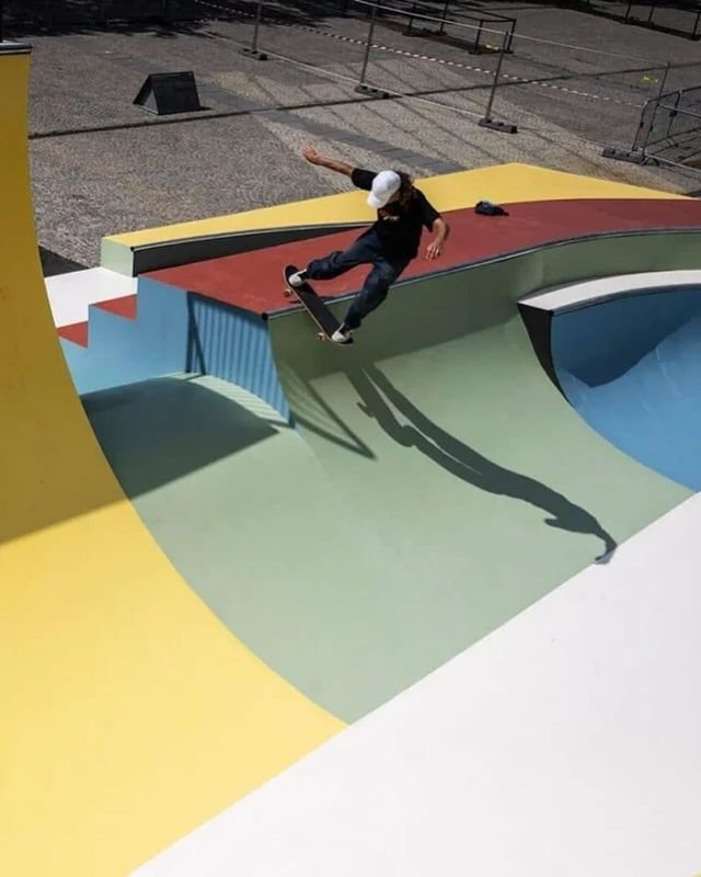 Skatepark Colorido no Centre Pompidou para os Jogos Olímpicos de Paris 2024
