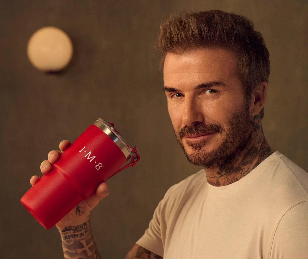 lançamento da marca de suplemento de David Beckham.