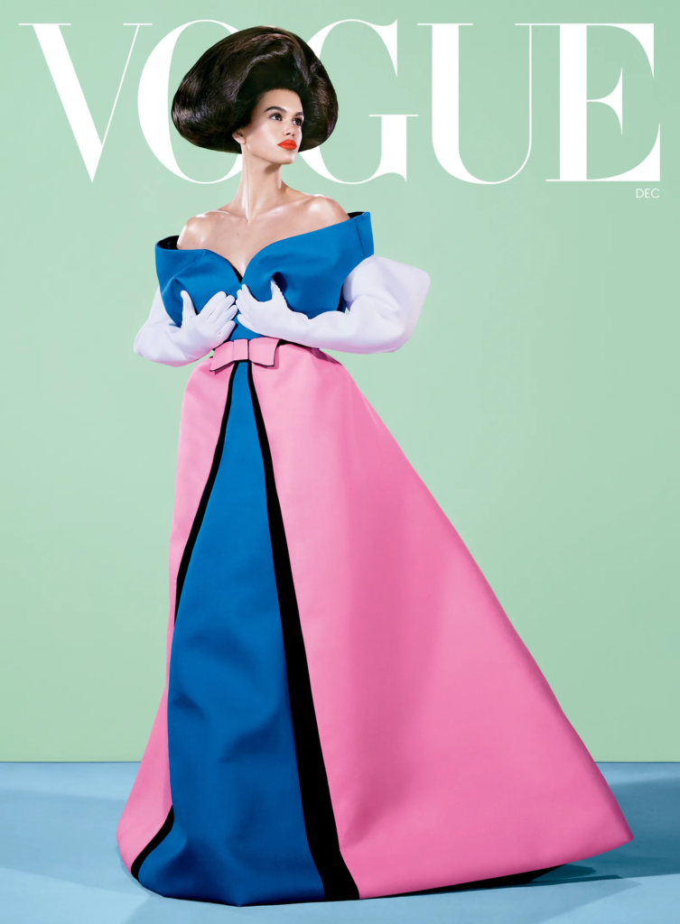 Capa da Vogue Marc Jacobs: Kaia Gerber como Musa da Moda na edição de dezembro.