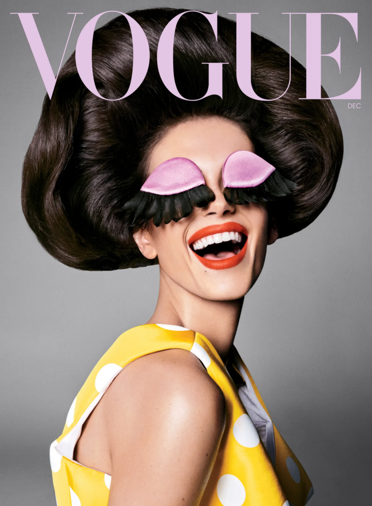 Capa da Vogue Marc Jacobs: Kaia Gerber como Musa da Moda na edição de dezembro.