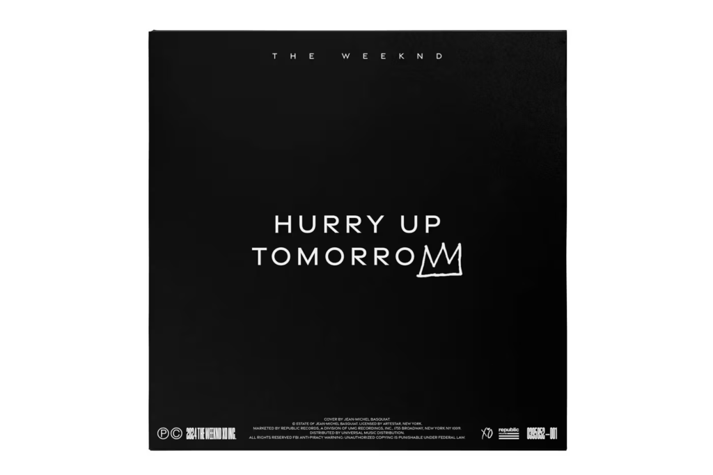 Arte do vinil de The Weeknd, ‘Hurry Up Tomorrow’