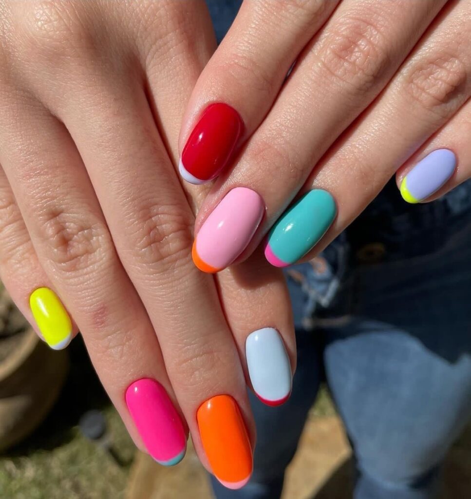 Inspiração para fazer unhas neon.