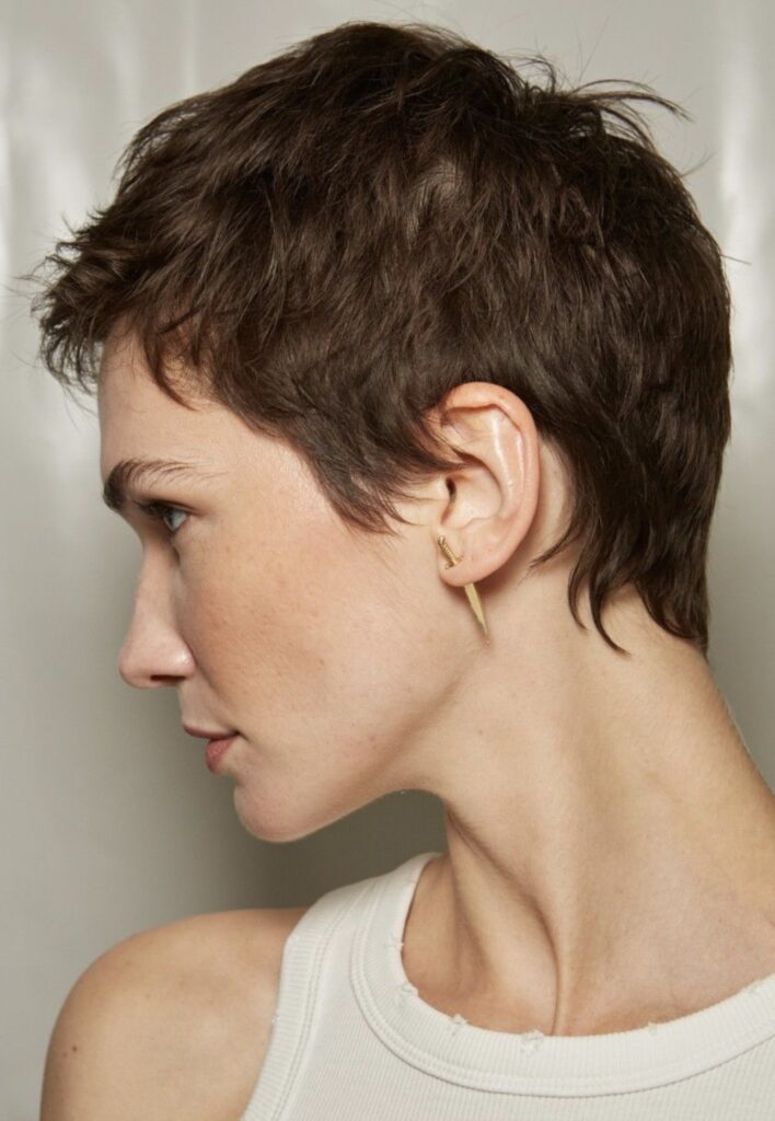 Tendência de corte de cabelo para 2025: inspirações para pixie hair cut.