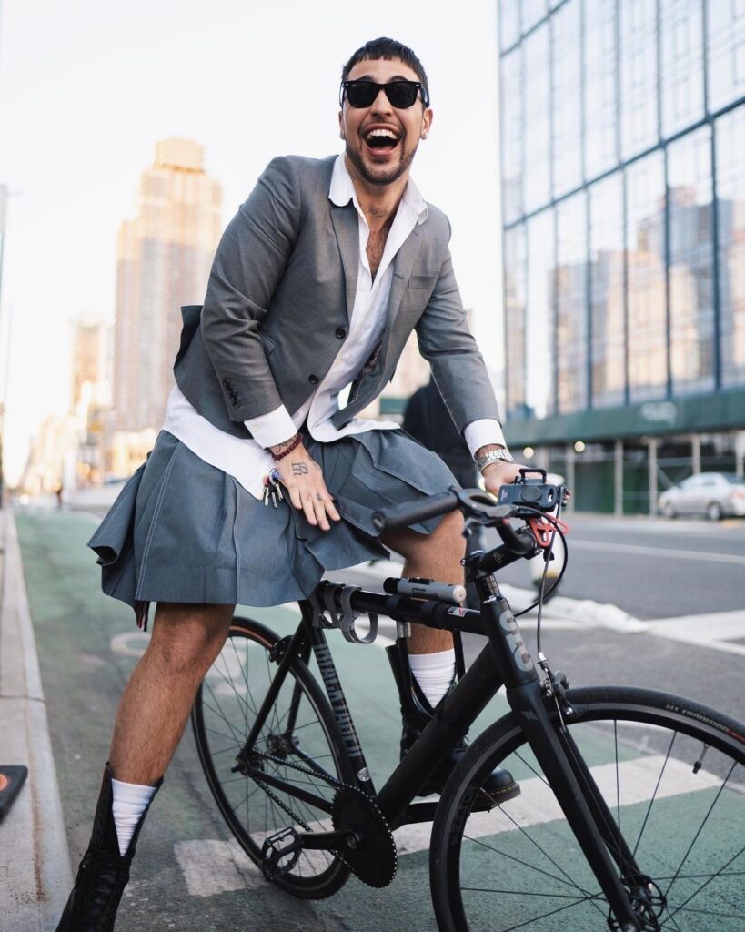 looks com saias masculinas