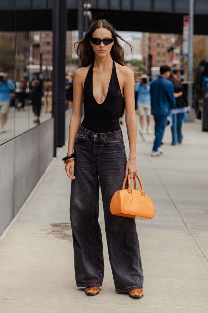 calça wide leg está de volta
