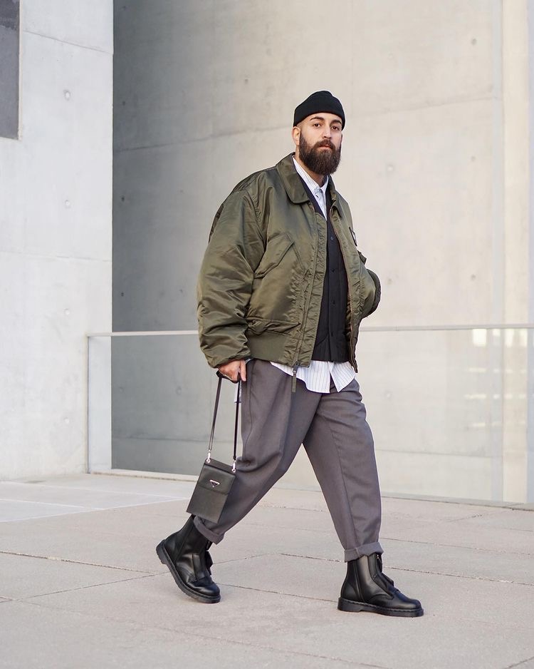 tendencia masculina jaqueta bomber
