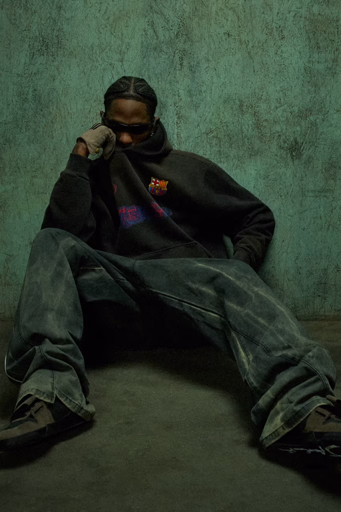 Travis Scott leva o universo Cactus Jack ao uniformes do Barcelona em parceria com Spotify