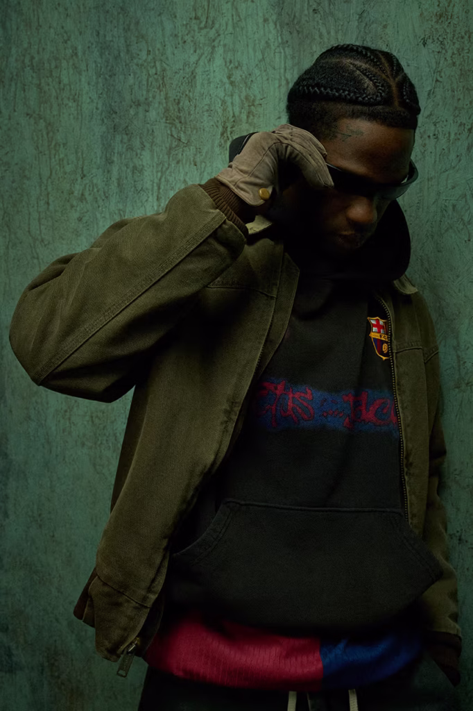 Travis Scott leva o universo Cactus Jack ao uniformes do Barcelona em parceria com Spotify