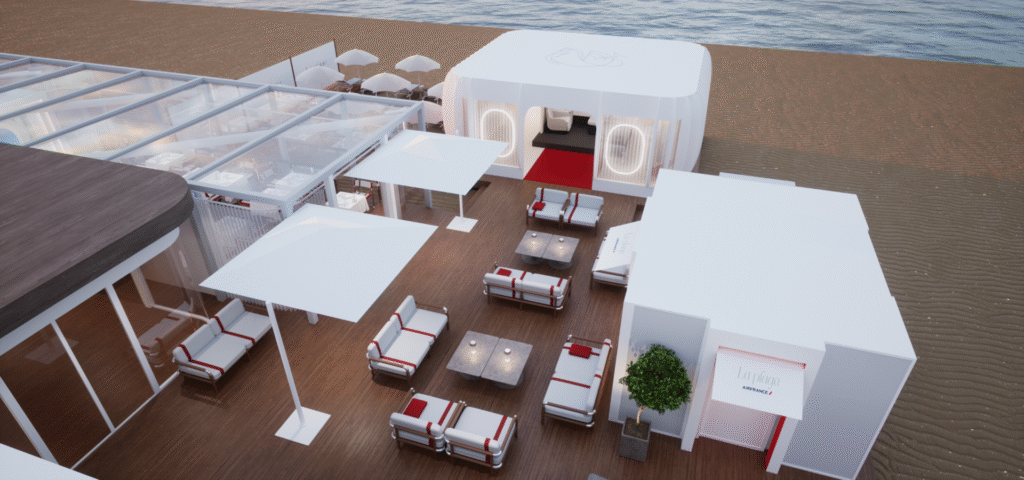 Air France leva o luxo da primeira classe para a praia de Cannes