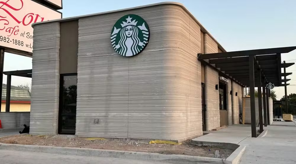 Primeiro Starbucks impresso em 3D é inaugurado no Texas com projeto da alemã Peri 3D