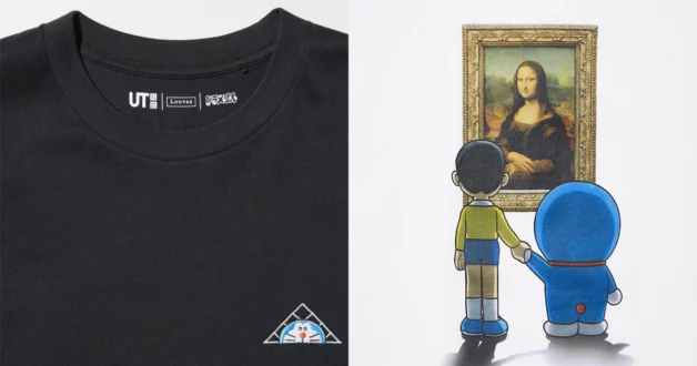Doraemon visita o Louvre em nova coleção da UNIQLO que celebra arte e imaginação