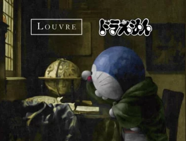 Doraemon visita o Louvre em nova coleção da UNIQLO que celebra arte e imaginação